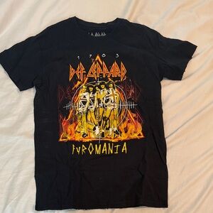 Def Leppard Black Graphic T-Shirt